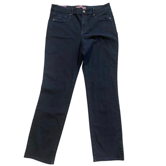 Gloria Vanderbilt Sadie Size 14 NWT Modern Fit Slim Pants Dark Blue - Picture 1 of 6
